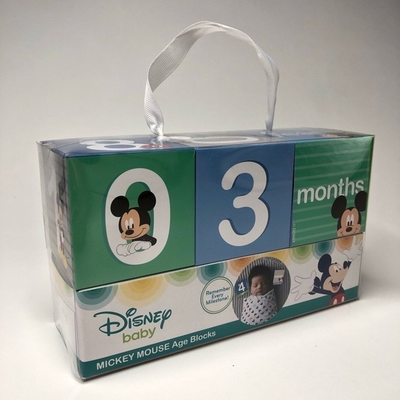 Disney Bundle Mickey Mouse Baby Plush Playmat & NEW Age Blocks Set - Picture 9 of 16